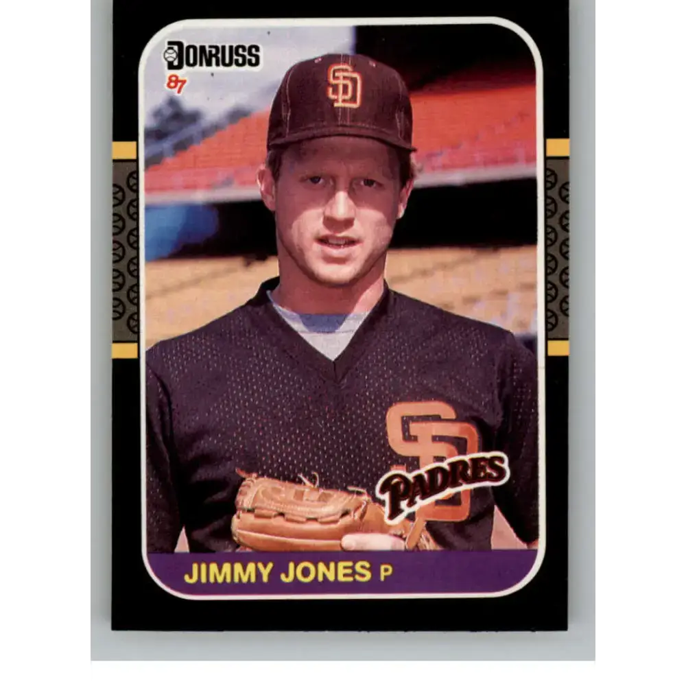 1987 Donruss #557 Jimmy Jones EX Excellent RC Rookie San Diego Padres Baseball Card - Baseball Card Single