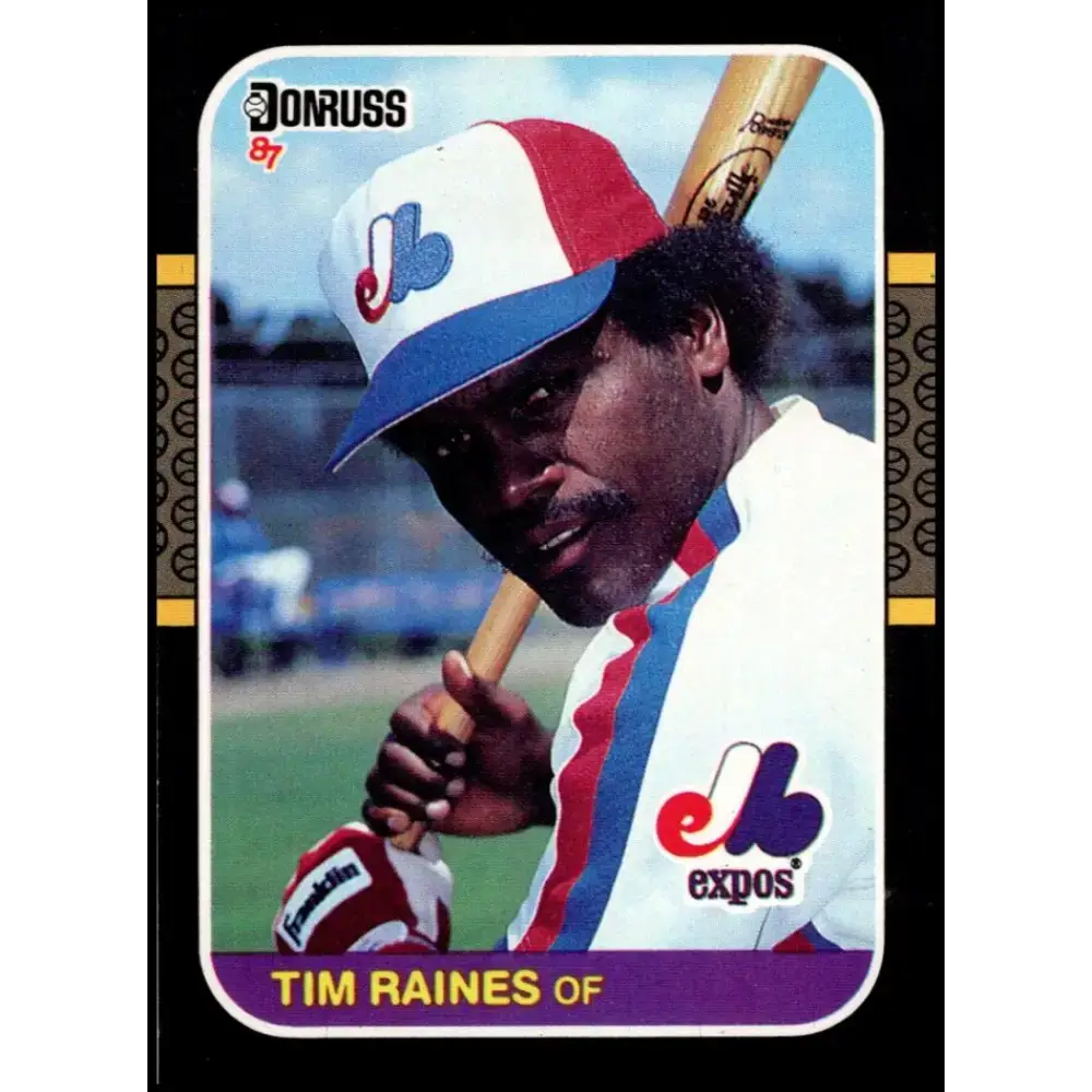 1987 Donruss #56 Tim Raines EX Excellent Montreal Expos Baseball Card - Baseball Card Single