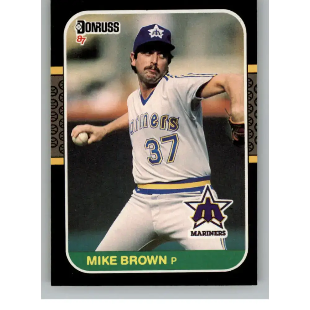 1987 Donruss #563 Mike Brown EX Excellent Seattle Mariners Baseball Card - Baseball Card Single