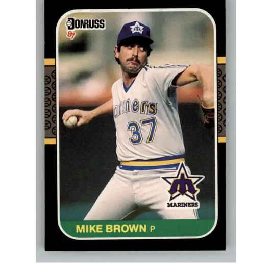 1987 Donruss #563 Mike Brown EX Excellent Seattle Mariners Baseball Card