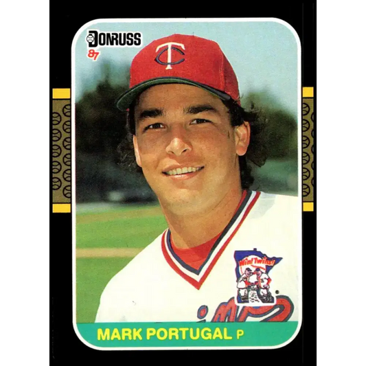 1987 Donruss #566 Mark Portugal EX Excellent RC Rookie Minnesota Twins Baseball Card