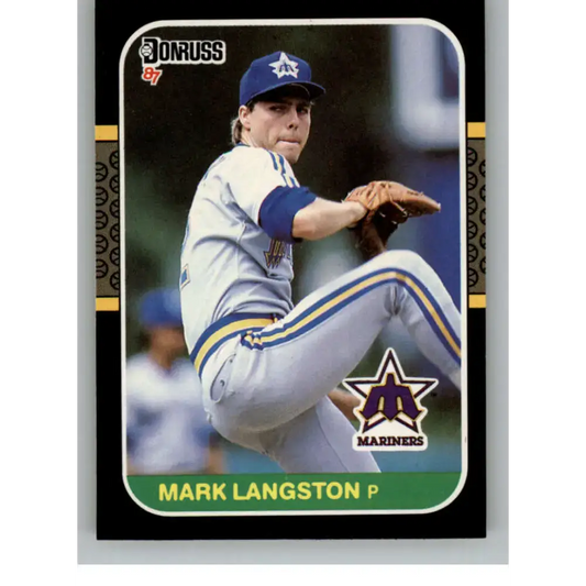1987 Donruss #568 Mark Langston EX Excellent Seattle Mariners Baseball Card