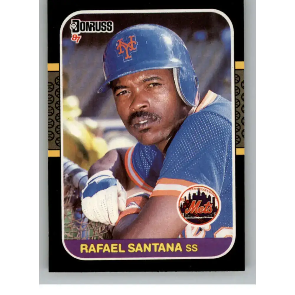 1987 Donruss #569 Rafael Santana EX Excellent New York Mets Baseball Card - Baseball Card Single