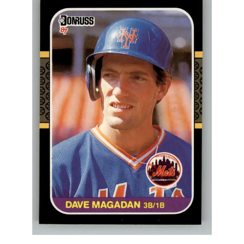 1987 Donruss #575 Dave Magadan EX Excellent RC Rookie New York Mets Baseball Card - Baseball Card Single
