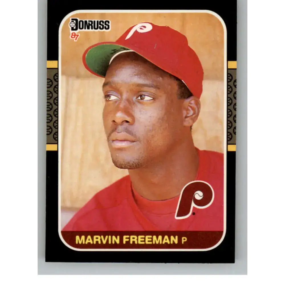 1987 Donruss #576 Marvin Freeman EX Excellent RC Rookie Philadelphia Phillies Baseball Card - Baseball Card Single