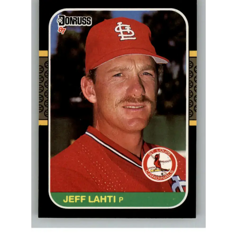 1987 Donruss #577 Jeff Lahti EX Excellent St. Louis Cardinals Baseball Card - Baseball Card Single