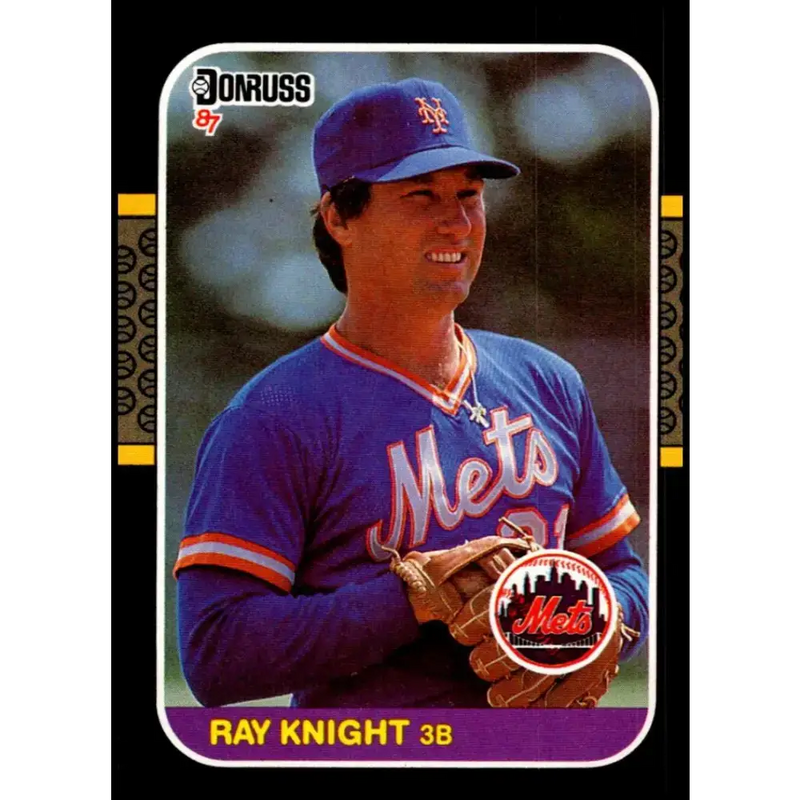 1987 Donruss #586 Ray Knight EX Excellent New York Mets Baseball Card - Baseball Card Single