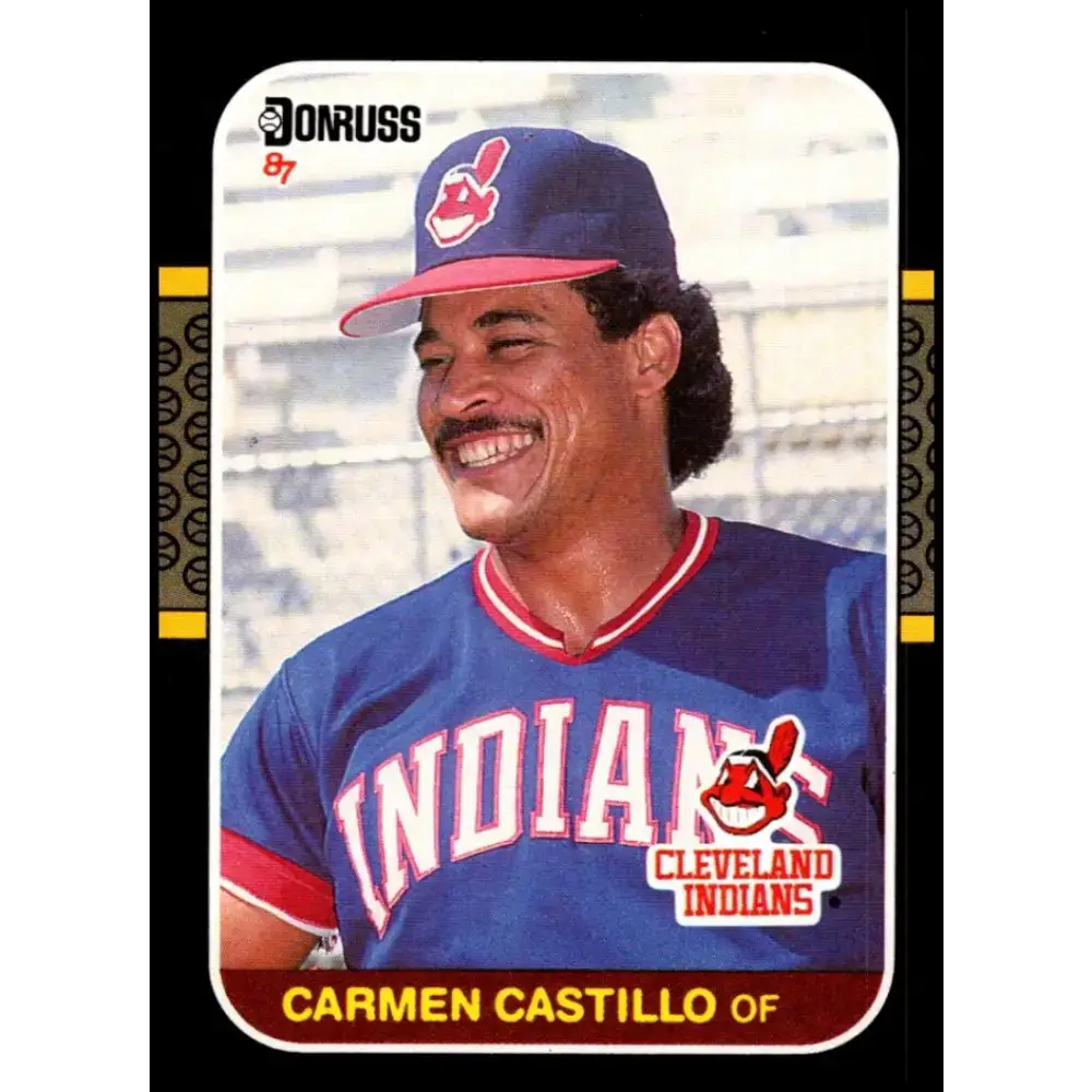 1987 Donruss #588 Carmen Castillo EX Excellent Cleveland Indians Baseball Card - Baseball Card Single
