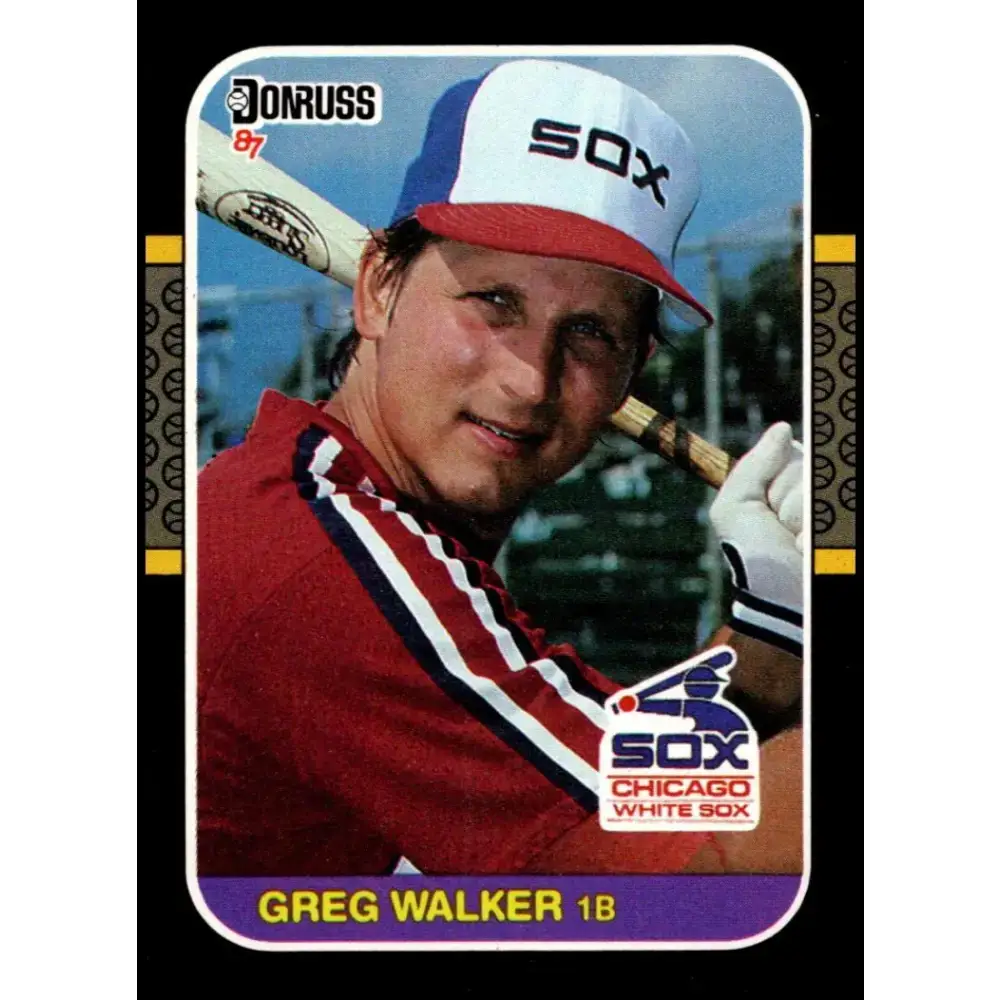 1987 Donruss #59 Greg Walker EX Excellent Chicago White Sox Baseball Card - Baseball Card Single