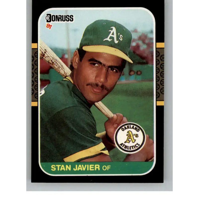 1987 Donruss #590 Stan Javier EX Excellent Oakland Athletics Baseball Card - Baseball Card Single