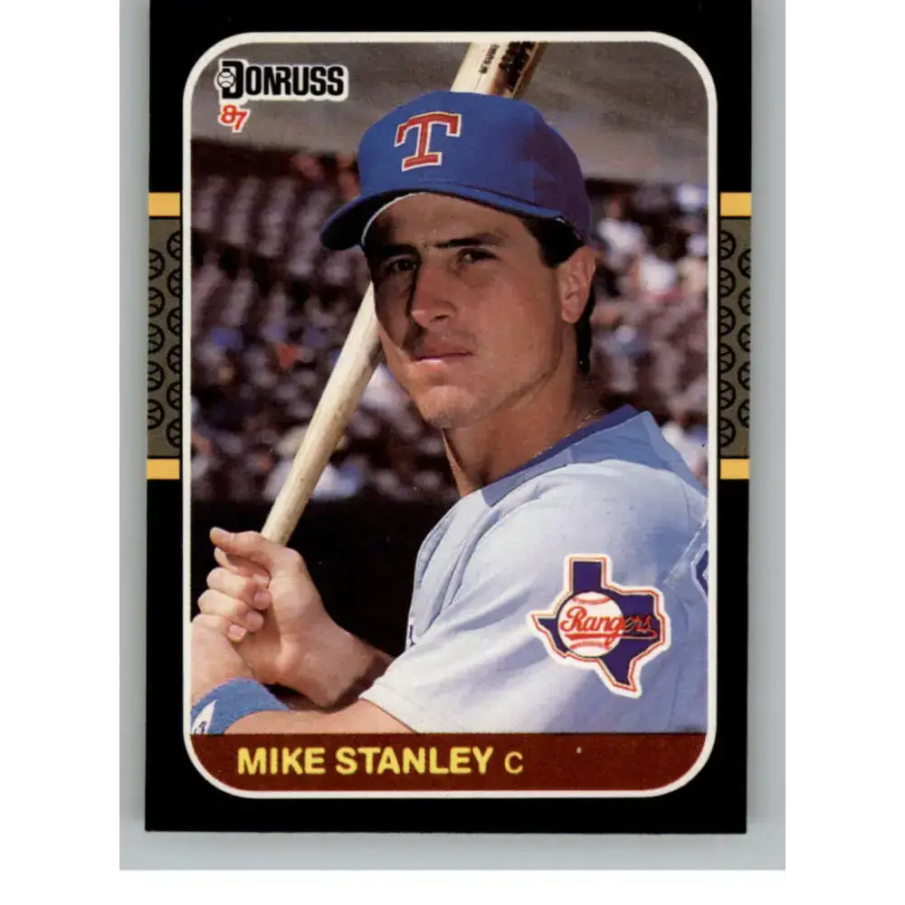 1987 Donruss #592 Mike Stanley EX Excellent RC Rookie Texas Rangers Baseball Card - Baseball Card Single
