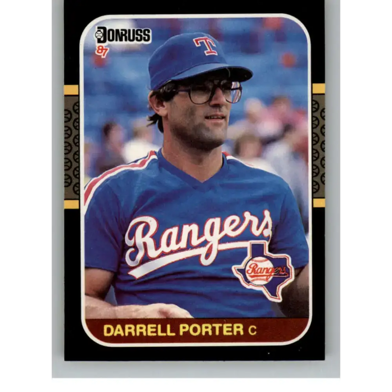 1987 Donruss #593 Darrell Porter EX Excellent Texas Rangers Baseball Card - Baseball Card Single
