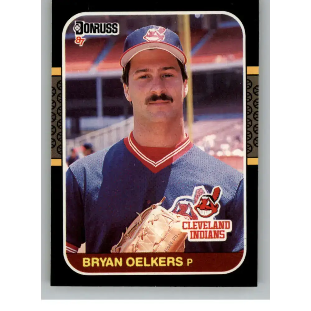 1987 Donruss #596 Bryan Oelkers EX Excellent Cleveland Indians Baseball Card - Baseball Card Single