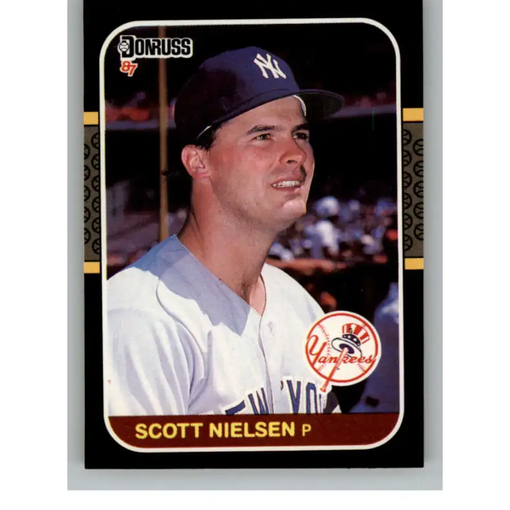 1987 Donruss #597 Scott Nielsen EX Excellent RC Rookie New York Yankees Baseball Card - Baseball Card Single