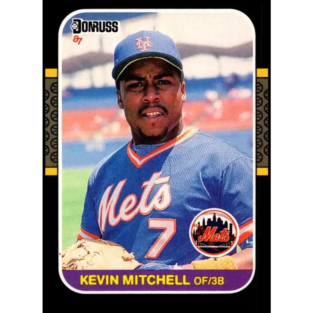 1987 Donruss #599 Kevin Mitchell EX Excellent RC Rookie New York Mets Baseball Card