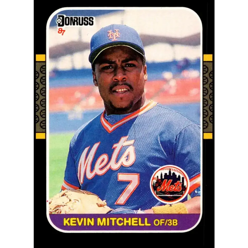 1987 Donruss #599 Kevin Mitchell EX Excellent RC Rookie New York Mets Baseball Card