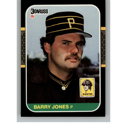 1987 Donruss #602 Barry Jones EX Excellent RC Rookie Pittsburgh Pirates Baseball Card - Baseball Card Single