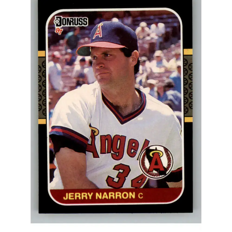 1987 Donruss #603 Jerry Narron EX Excellent California Angels Baseball Card - Baseball Card Single