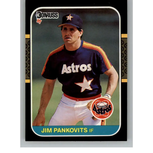 1987 Donruss #605 Jim Pankovits EX Excellent Houston Astros Baseball Card