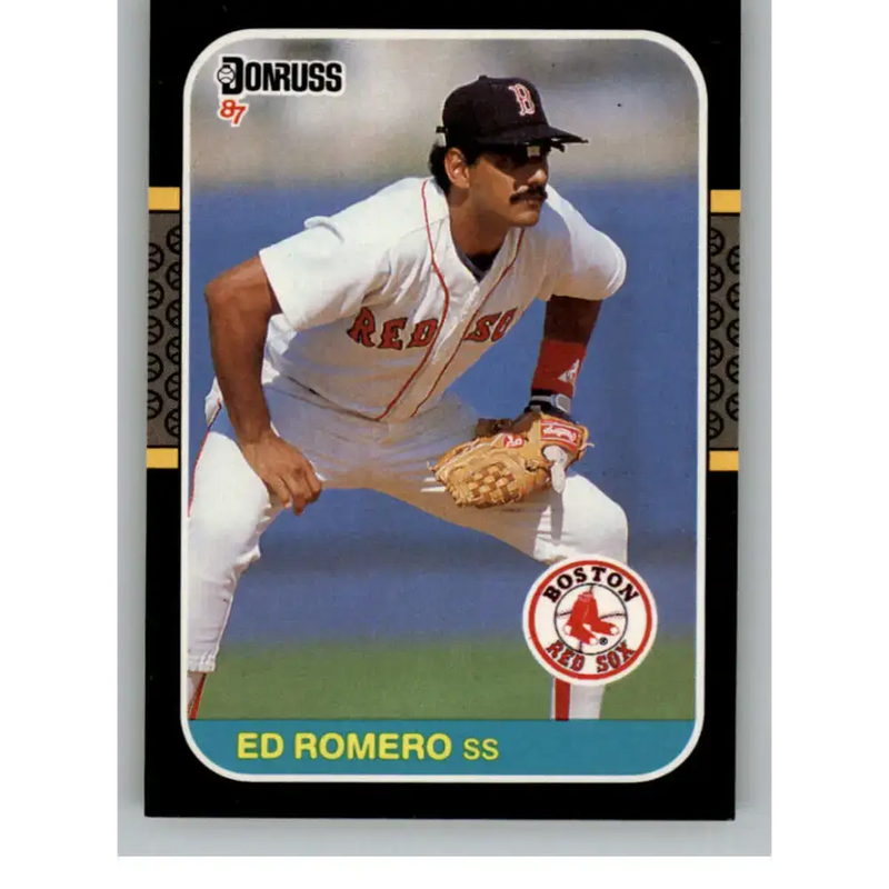 1987 Donruss #606 Ed Romero EX Excellent Boston Red Sox Baseball Card - Baseball Card Single