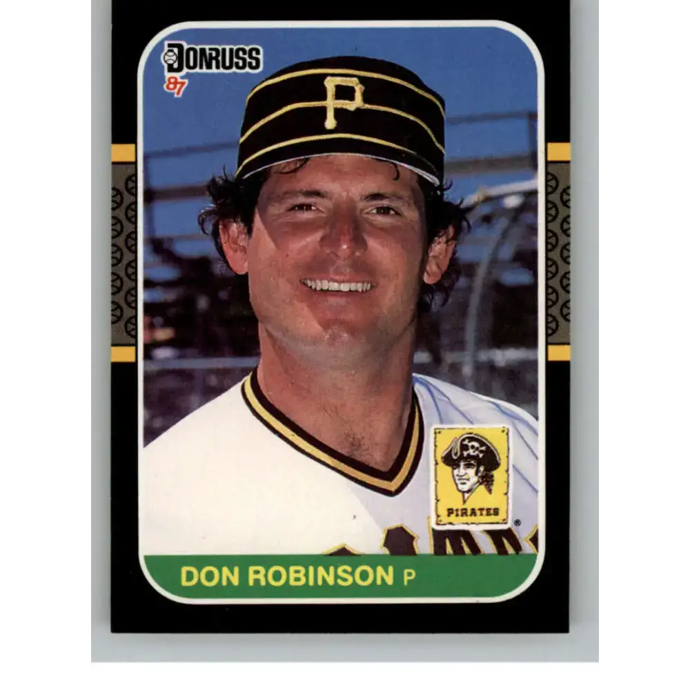 1987 Donruss #608 Don Robinson EX Excellent Pittsburgh Pirates Baseball Card - Baseball Card Single