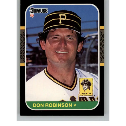 1987 Donruss #608 Don Robinson EX Excellent Pittsburgh Pirates Baseball Card - Baseball Card Single