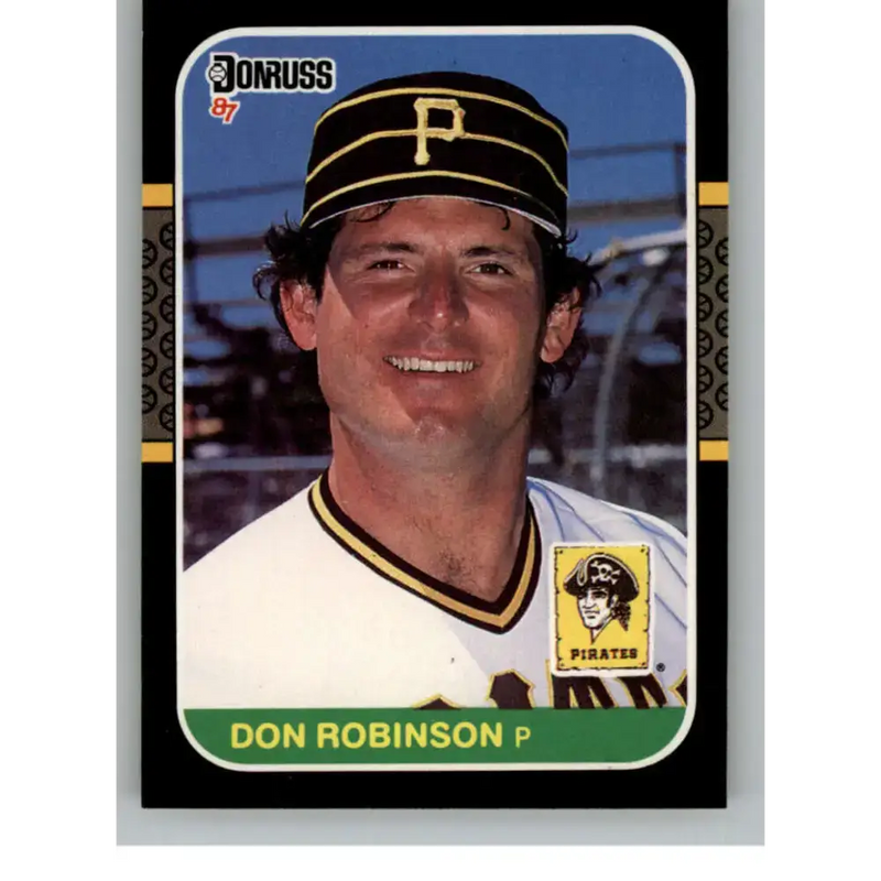 1987 Donruss #608 Don Robinson EX Excellent Pittsburgh Pirates Baseball Card - Baseball Card Single