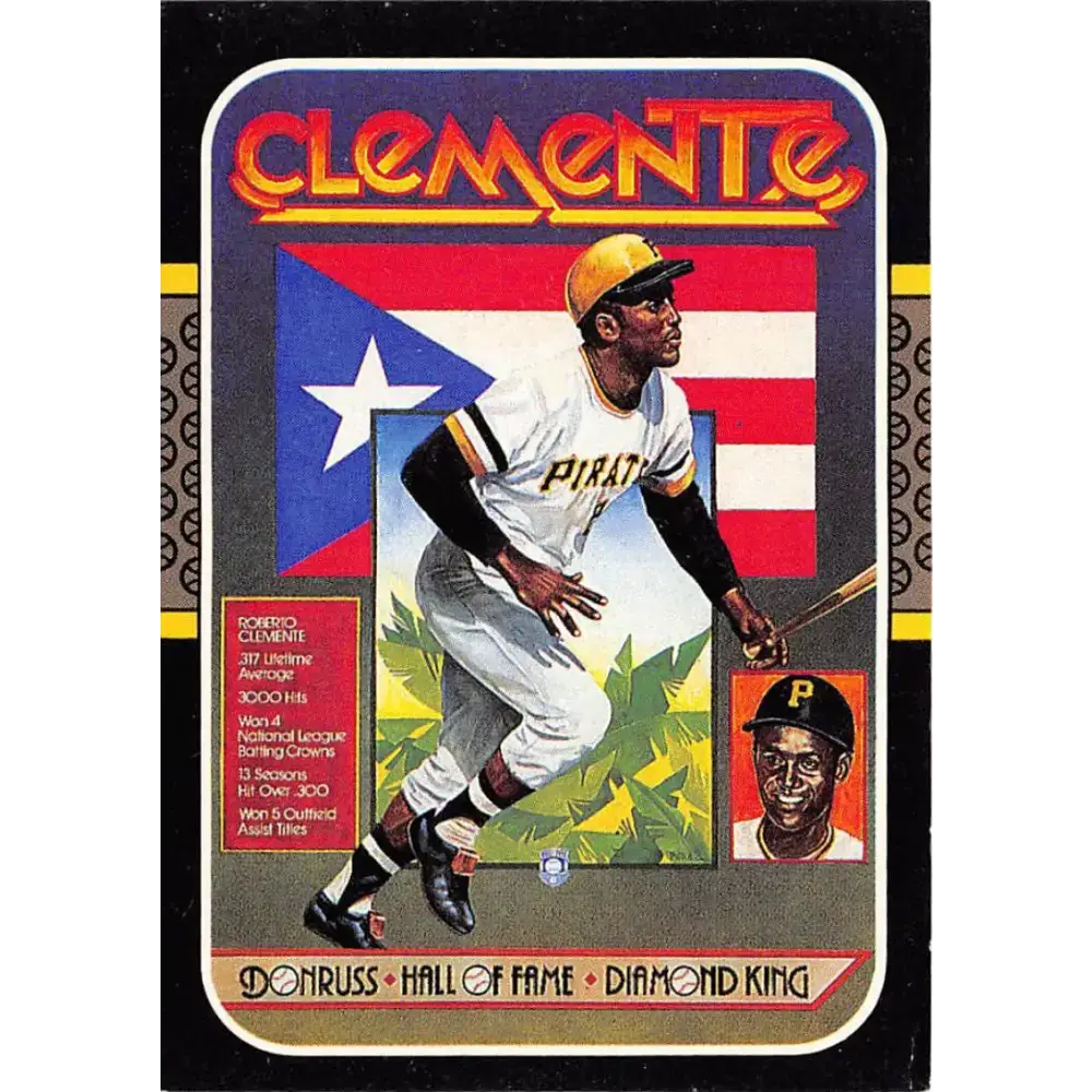 1987 Donruss #612 Roberto Clemente EX Excellent Pittsburgh Pirates Baseball Card - Baseball Card Single