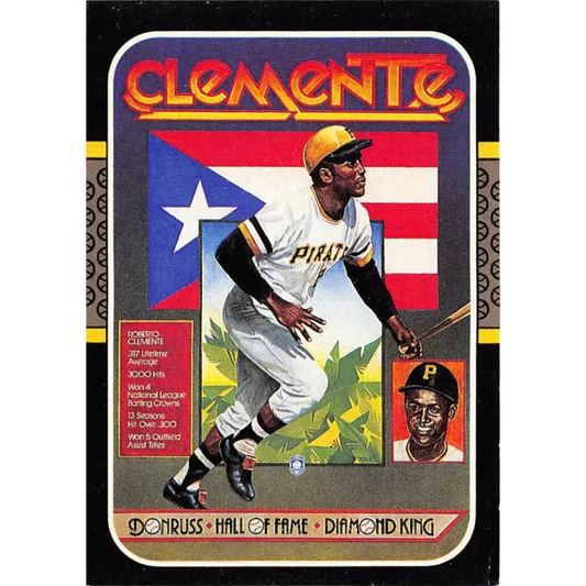 1987 Donruss #612 Roberto Clemente EX Excellent Pittsburgh Pirates Baseball Card - Baseball Card Single