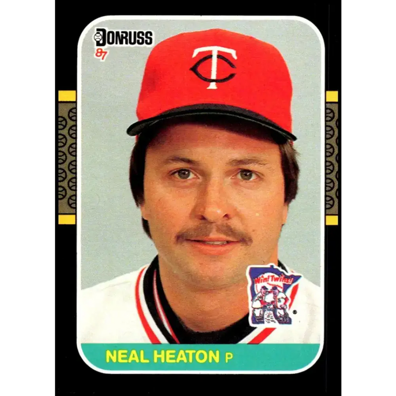 1987 Donruss #615 Neal Heaton EX Excellent Minnesota Twins Baseball Card - Baseball Card Single