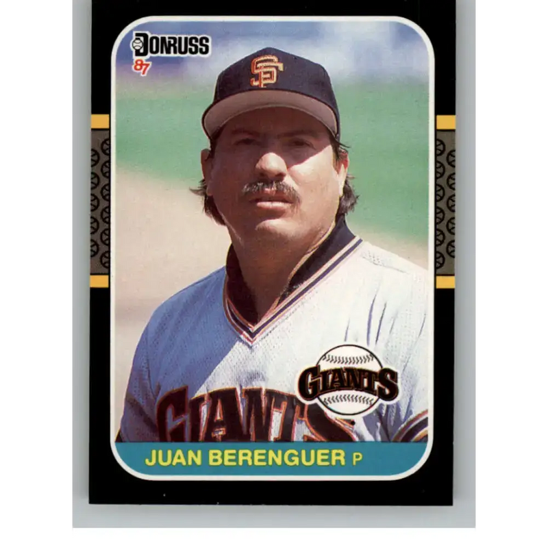 1987 Donruss #616 Juan Berenguer EX Excellent San Francisco Giants Baseball Card - Baseball Card Single