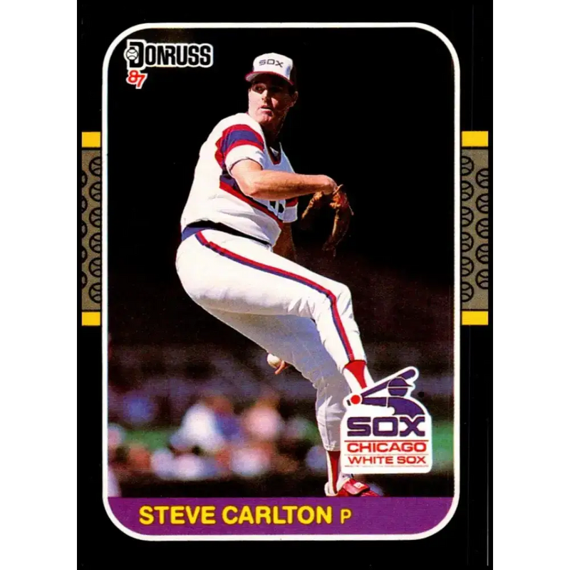 1987 Donruss #617 Steve Carlton EX Excellent Chicago White Sox Baseball Card - Baseball Card Single