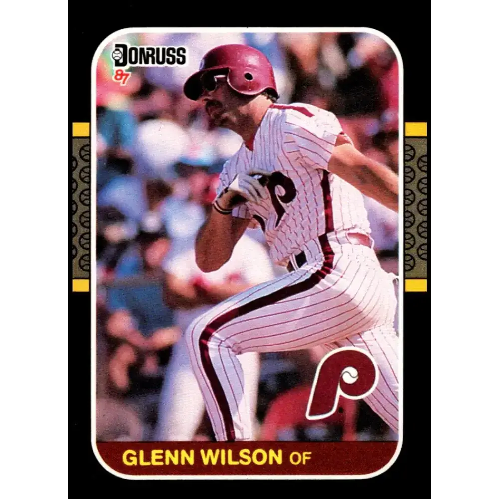 1987 Donruss #62 Glenn Wilson EX Excellent Philadelphia Phillies Baseball Card - Baseball Card Single