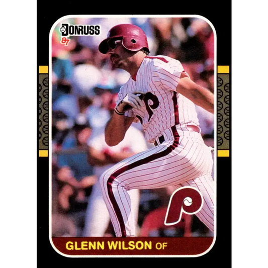 1987 Donruss #62 Glenn Wilson EX Excellent Philadelphia Phillies Baseball Card