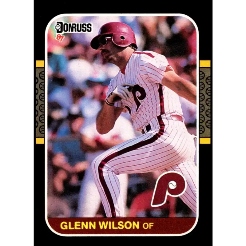 1987 Donruss #62 Glenn Wilson EX Excellent Philadelphia Phillies Baseball Card - Baseball Card Single