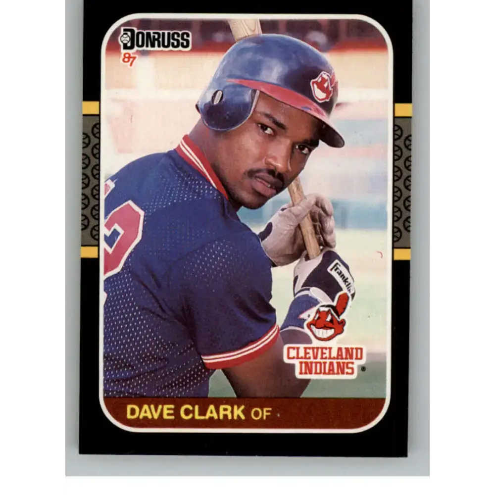 1987 Donruss #623 Dave Clark EX Excellent RC Rookie Cleveland Indians Baseball Card - Baseball Card Single