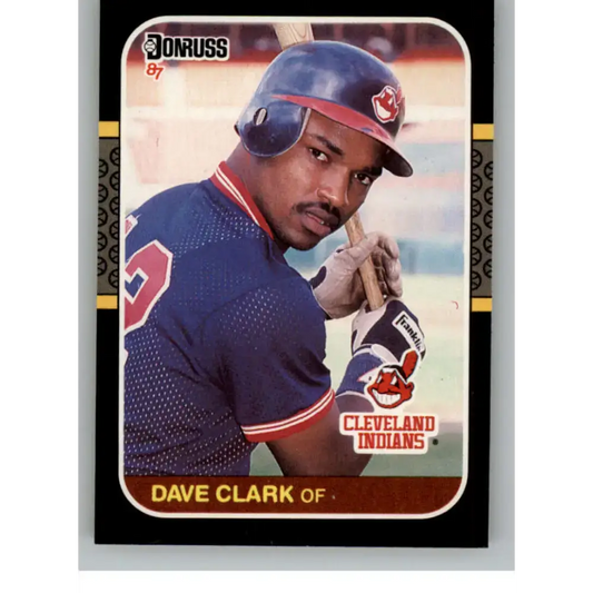 1987 Donruss #623 Dave Clark EX Excellent RC Rookie Cleveland Indians Baseball Card - Baseball Card Single