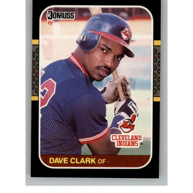 1987 Donruss #623 Dave Clark EX Excellent RC Rookie Cleveland Indians Baseball Card - Baseball Card Single