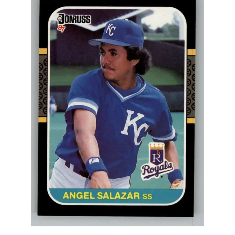 1987 Donruss #624 Angel Salazar EX Excellent Kansas City Royals Baseball Card - Baseball Card Single