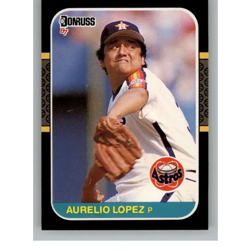 1987 Donruss #629 Aurelio Lopez EX Excellent Houston Astros Baseball Card - Baseball Card Single
