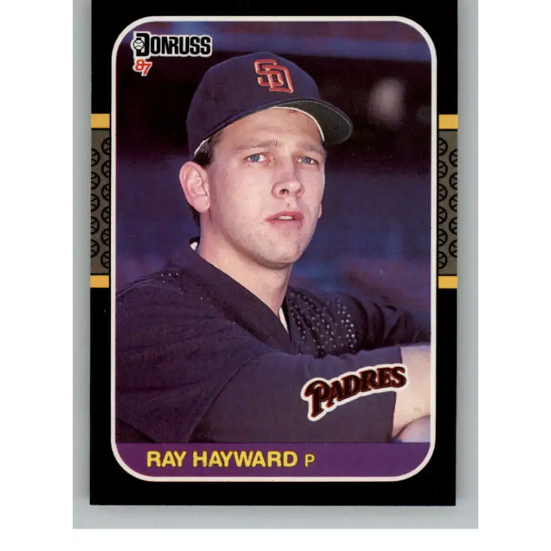 1987 Donruss #632 Ray Hayward EX Excellent RC Rookie San Diego Padres Baseball Card - Baseball Card Single