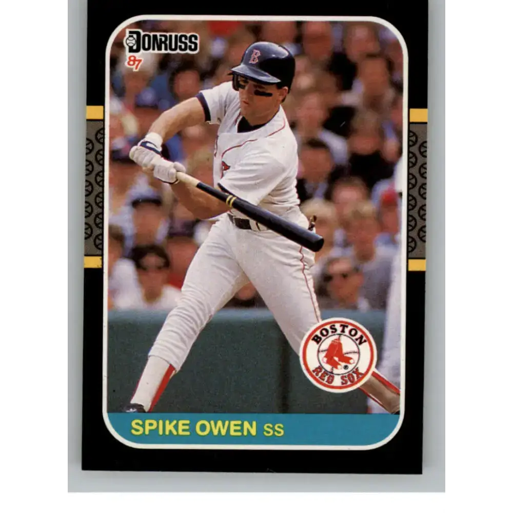 1987 Donruss #633 Spike Owen EX Excellent Boston Red Sox Baseball Card - Baseball Card Single