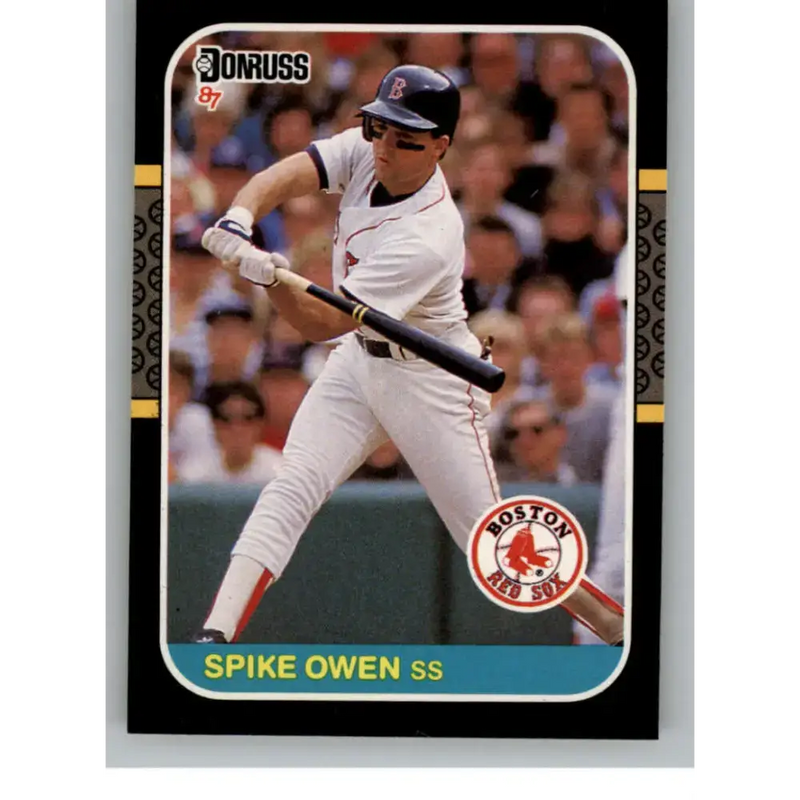 1987 Donruss #633 Spike Owen EX Excellent Boston Red Sox Baseball Card - Baseball Card Single