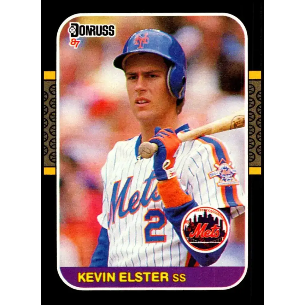 1987 Donruss #635 Kevin Elster EX Excellent RC Rookie New York Mets Baseball Card - Baseball Card Single