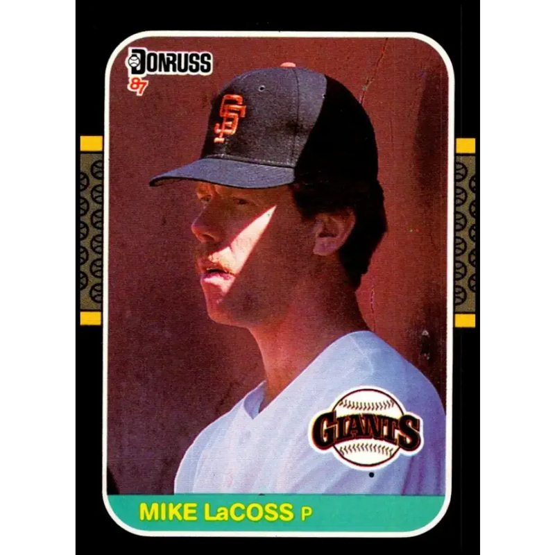 1987 Donruss #636 Mike LaCoss EX Excellent San Francisco Giants Baseball Card - Baseball Card Single