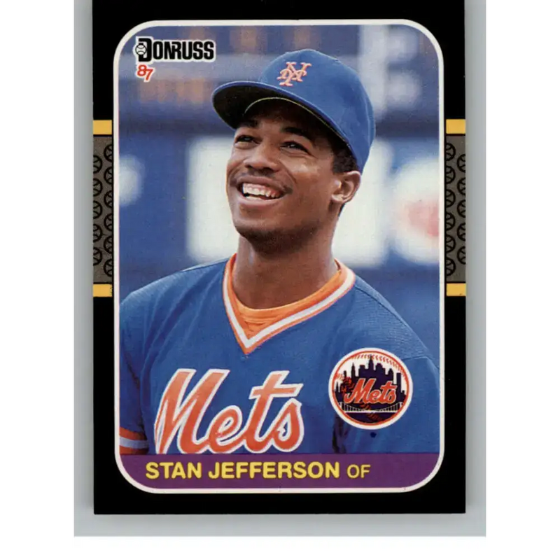 1987 Donruss #642 Stan Jefferson EX Excellent RC Rookie New York Mets Baseball Card - Baseball Card Single