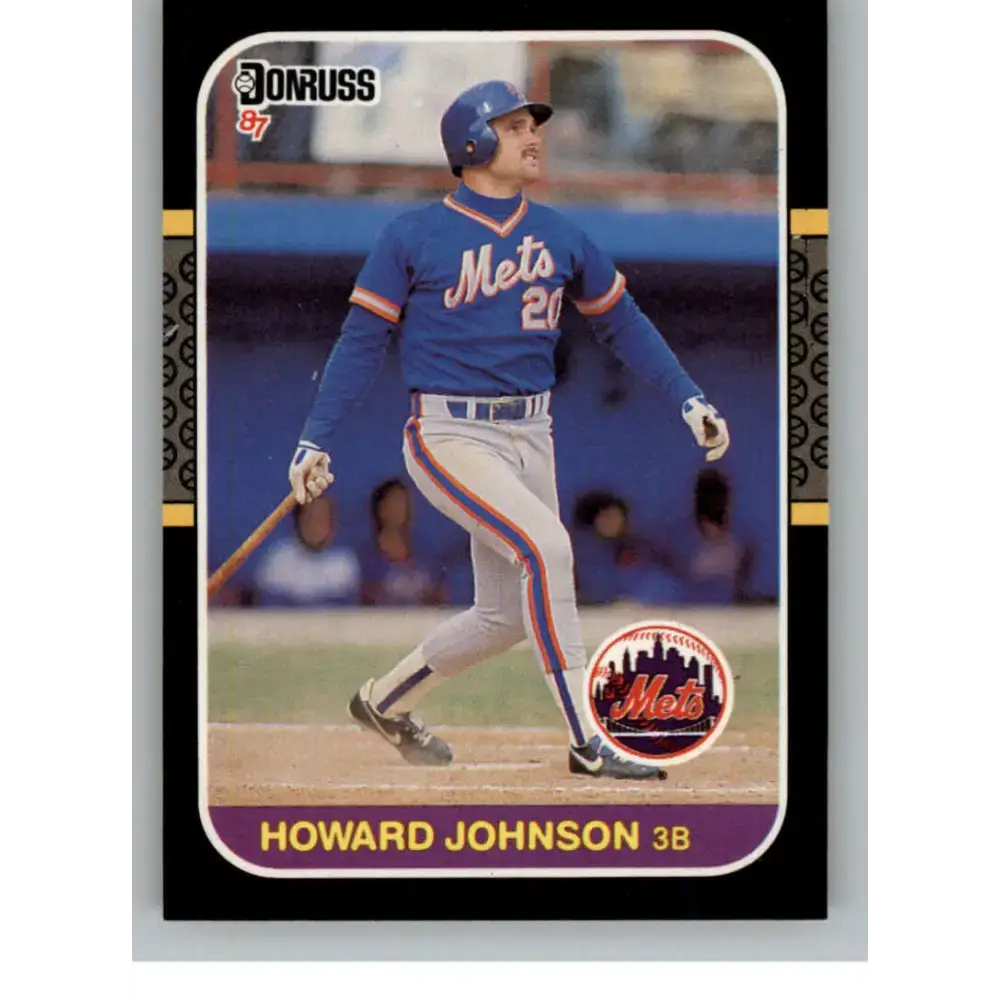 1987 Donruss #646 Howard Johnson EX Excellent New York Mets Baseball Card - Baseball Card Single
