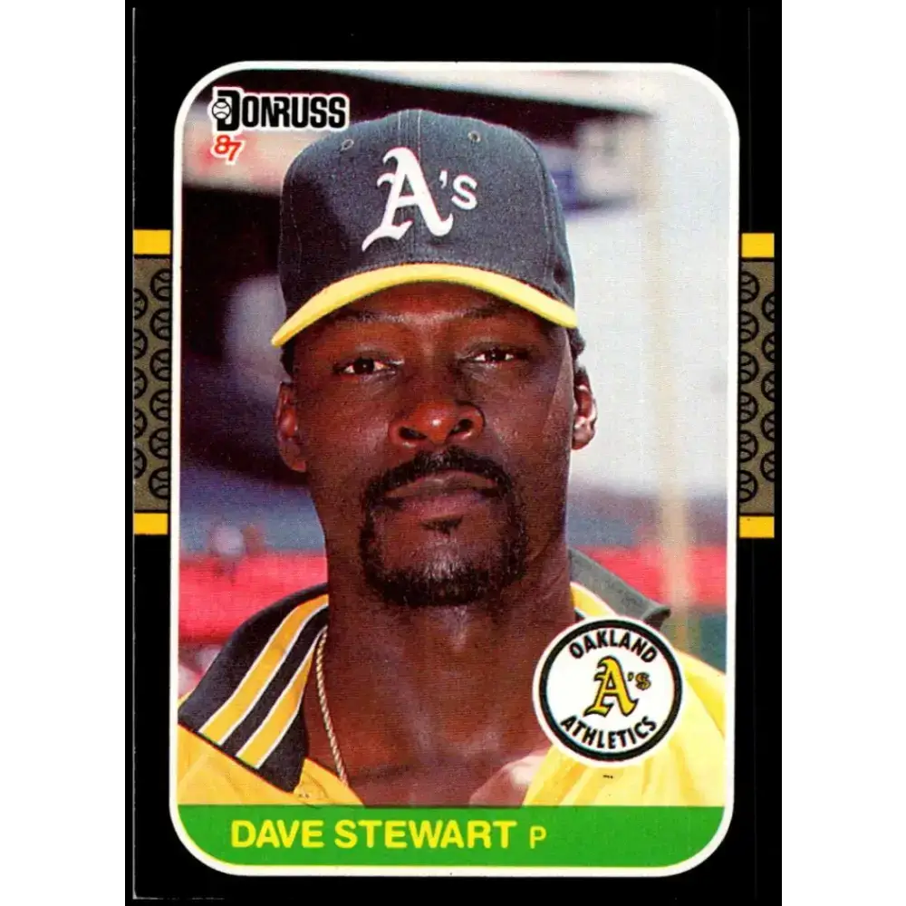 1987 Donruss #648 Dave Stewart EX Excellent Oakland Athletics Baseball Card