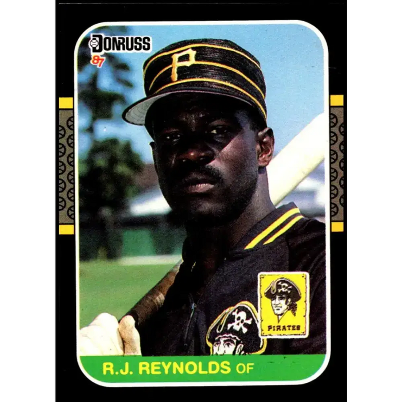 1987 Donruss #65 R.J. Reynolds EX Pittsburgh Pirates Baseball Card - Baseball Card Single