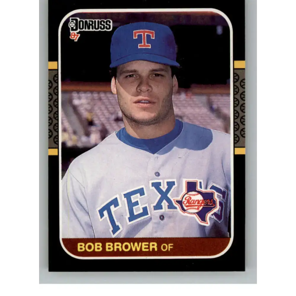 1987 Donruss #651 Bob Brower EX Excellent RC Rookie Texas Rangers Baseball Card - Baseball Card Single